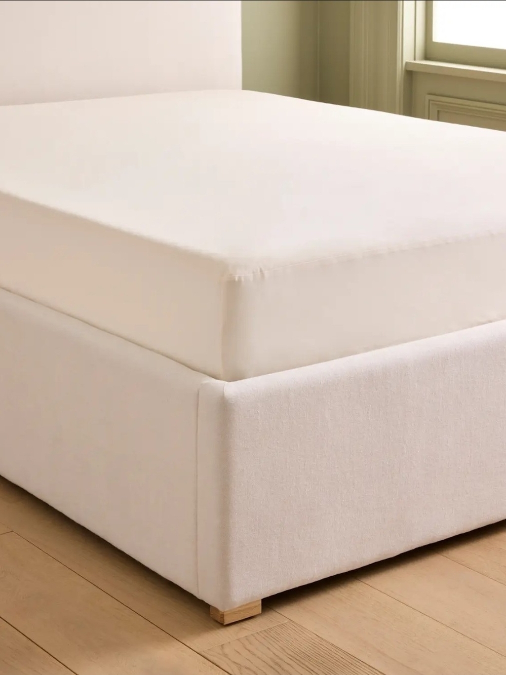 Quince Organic Cotton Waterproof Mattress Protector - Queen